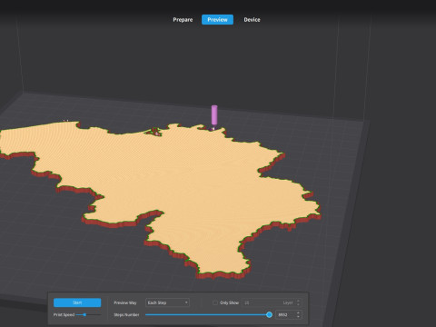 Belgium 3d map 3D Model