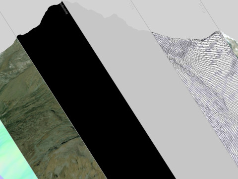 Mountain landscape Punta Grober Macugnaga Italy Modelo 3D