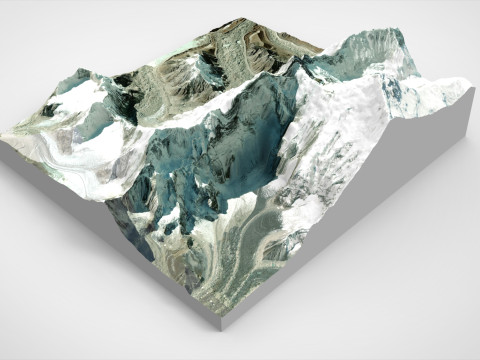 Lhotse mountain Himalayas Nepal 3D Model