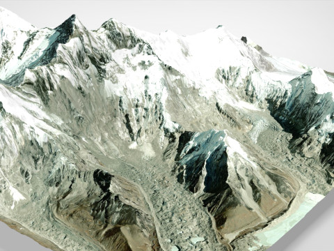 Lhotse mountain Himalayas Nepal Modelo 3D