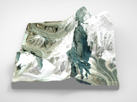 Lhotse mountain Himalayas Nepal Modelo 3D