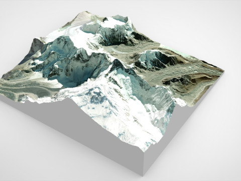Lhotse mountain Himalayas Nepal Modelo 3D
