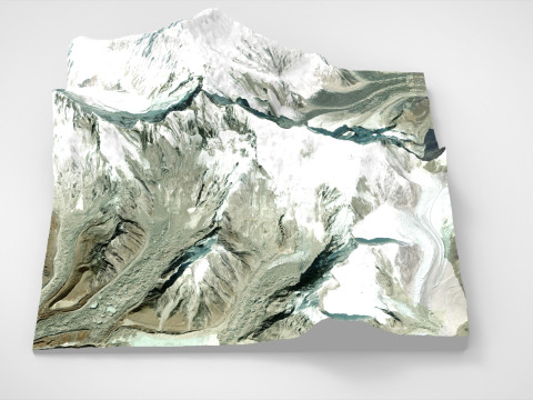Lhotse mountain Himalayas Nepal Modelo 3D
