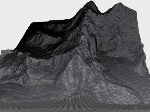 Lhotse mountain Himalayas Nepal 3D Model