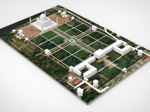 The Taj Mahal Agra India Modelo 3D