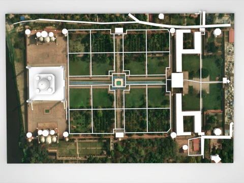 The Taj Mahal Agra India 3D Model