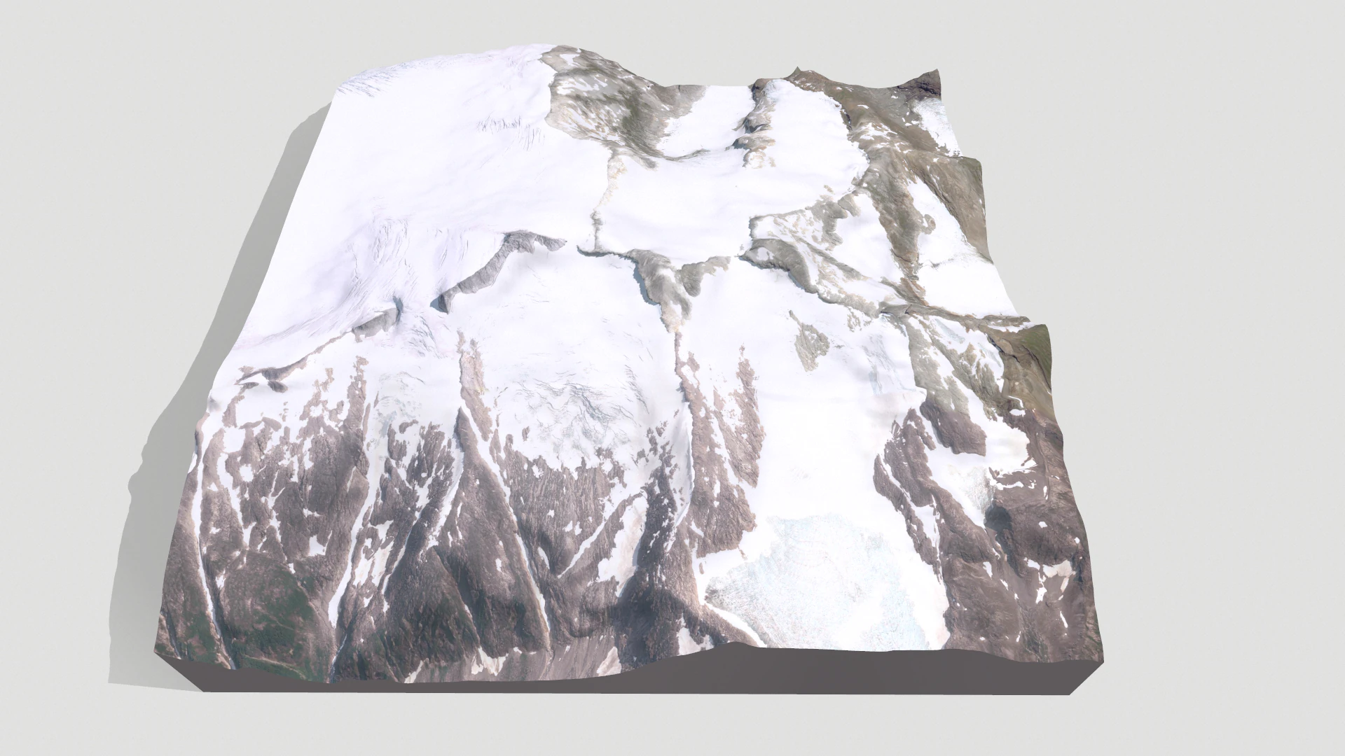 Mountain landscape Mount Lacey United States 3D Model .c4d .max .obj .3ds .fbx .stl .blend