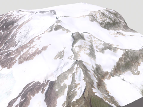 Mountain landscape Mount Lacey United States 3D Model