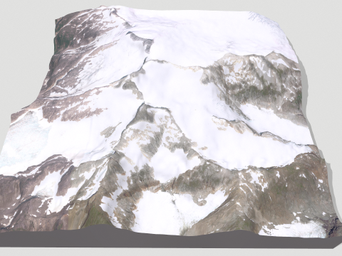 Mountain landscape Mount Lacey United States 3D Model