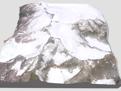 Mountain landscape Mount Lacey United States 3D Model