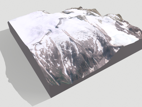 Mountain landscape Mount Lacey United States 3D Model