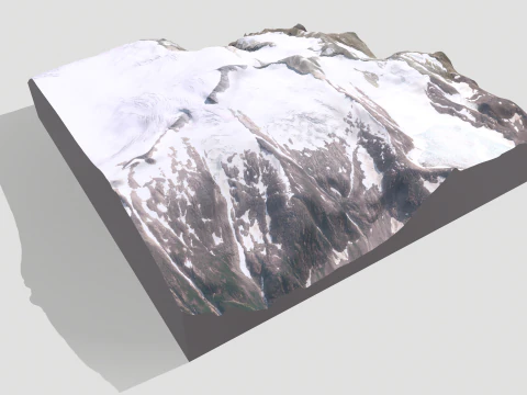 Mountain landscape Mount Lacey United States 3D Model