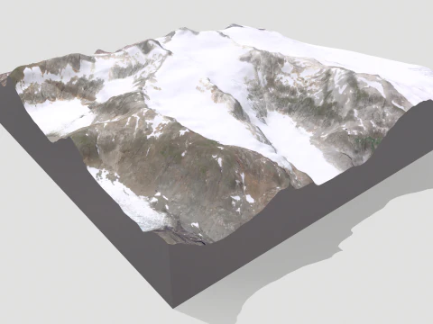 Mountain landscape Mount Lacey United States 3D Model