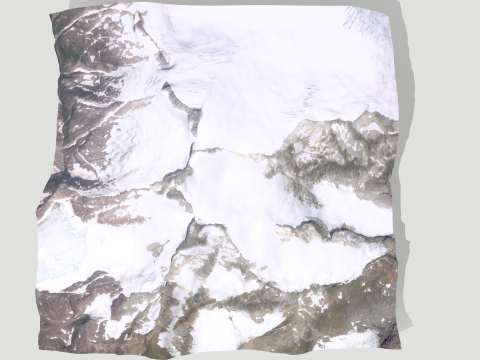 Mountain landscape Mount Lacey United States 3D Model