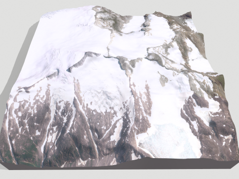 Mountain landscape Mount Lacey United States 3D Model