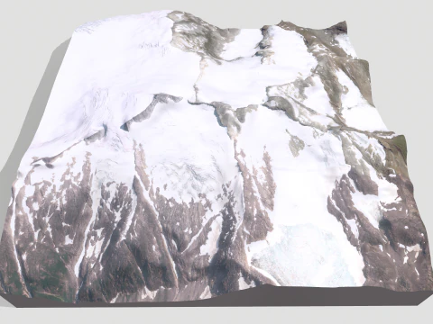 Mountain landscape Mount Lacey United States 3D Model