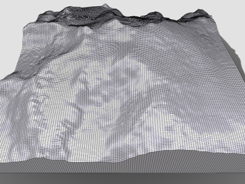 Mountain landscape Mount Lacey United States 3D Model