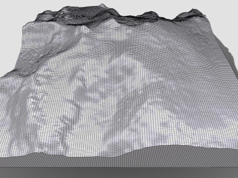 Mountain landscape Mount Lacey United States 3D Model