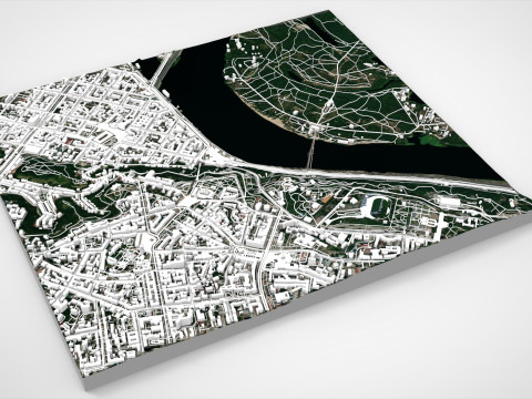 Cityscape Kyiv Ukraine fragment city Modelo 3D