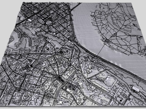 Cityscape Kyiv Ukraine fragment city Modelo 3D