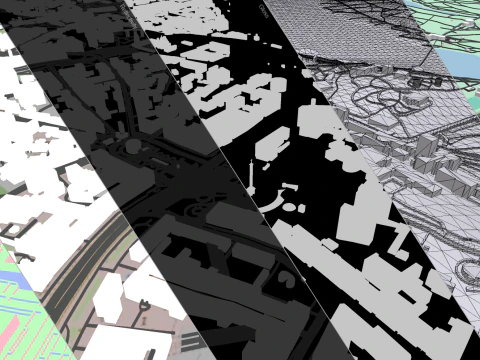 Cityscape Kyiv Ukraine fragment city 3D Model