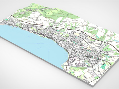 Cityscape Rorschach Switzerland 3D Model