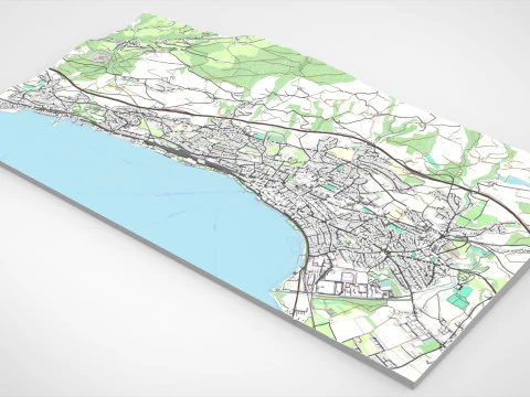 Cityscape Rorschach Switzerland 3D Model