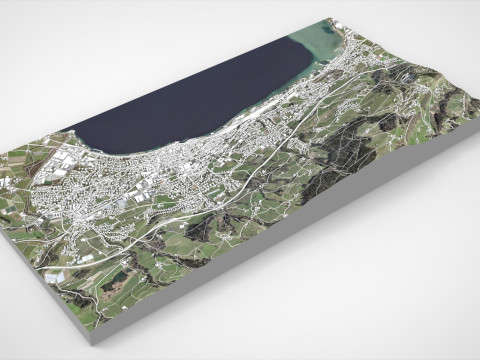 Cityscape Rorschach Switzerland 3D Model