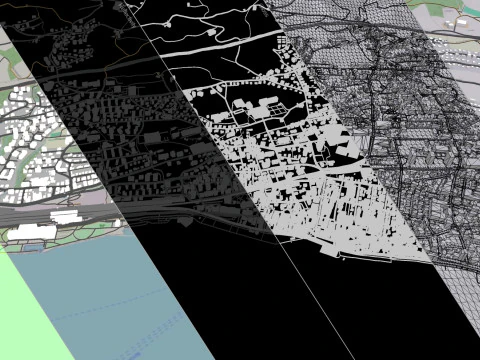 Cityscape Rorschach Switzerland 3D Model