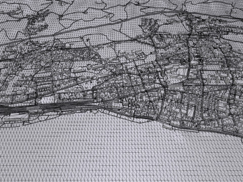 Cityscape Rorschach Switzerland 3D Model