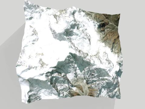 Mountain landscape Thulagi Chuli Himalayas Nepal 3D Model