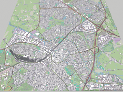 Cityscape Amersfoort Netherlands 3D Model