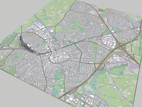 Cityscape Amersfoort Netherlands 3D Model