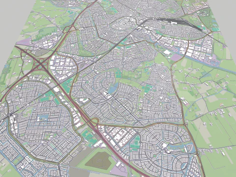 Cityscape Amersfoort Netherlands 3D Model