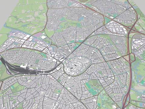 Cityscape Amersfoort Netherlands 3D Model