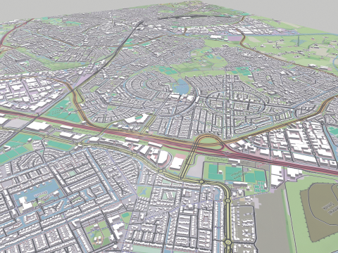 Cityscape Amersfoort Netherlands 3D Модель