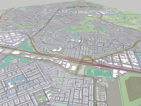 Cityscape Amersfoort Netherlands 3D Model