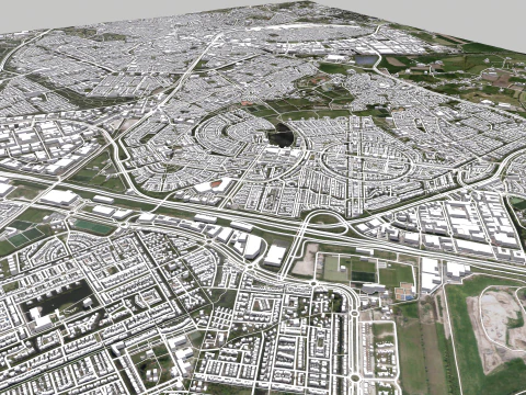Cityscape Amersfoort Netherlands 3D Model