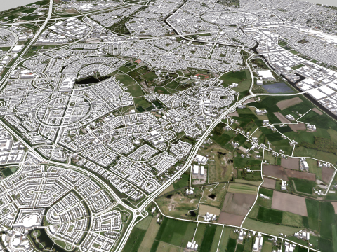 Cityscape Amersfoort Netherlands 3D Модель
