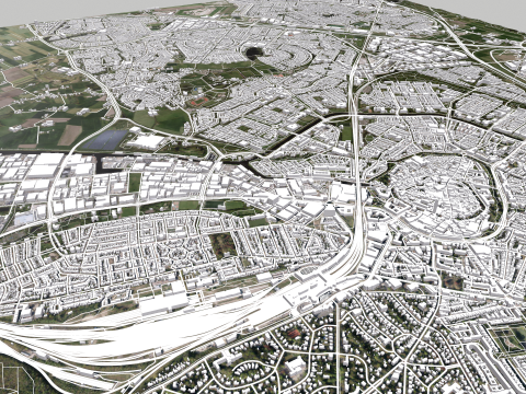 Cityscape Amersfoort Netherlands 3D Модель