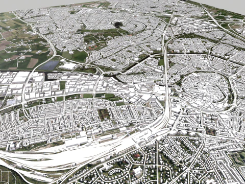 Cityscape Amersfoort Netherlands 3D Model