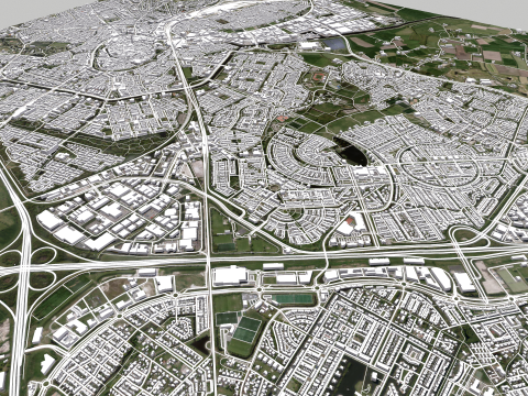 Cityscape Amersfoort Netherlands 3D Модель