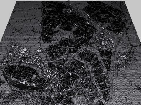 Cityscape Amersfoort Netherlands 3D Модель
