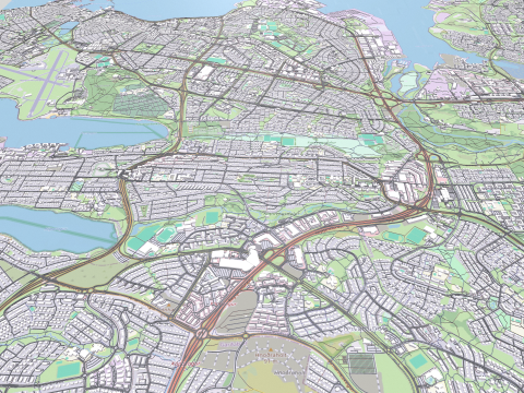 Cityscape Reykjavik Iceland 3D Model