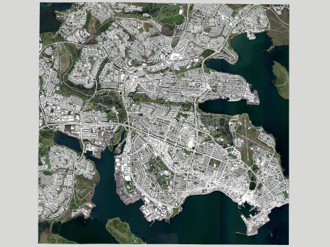 Cityscape Reykjavik Iceland 3D Model
