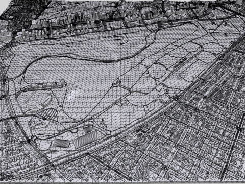 The Albert Park Circuit Melbourne Australia 3D Model