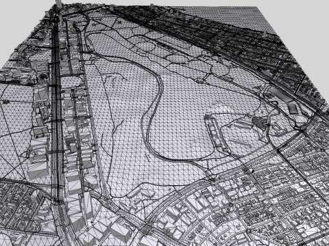 The Albert Park Circuit Melbourne Australia 3D 模型