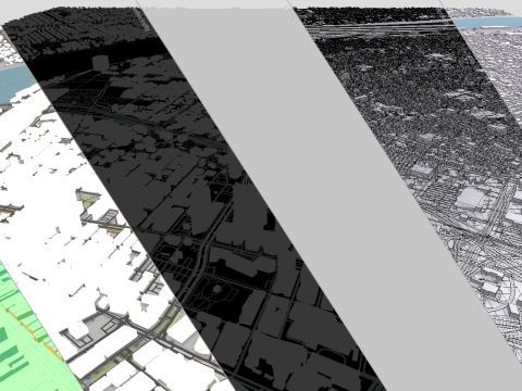 Cityscape New Orleans Louisiana United States 3D Модель