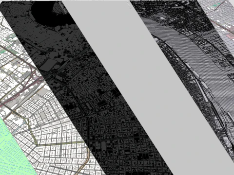 Cityscape New Orleans Louisiana United States 3D Model