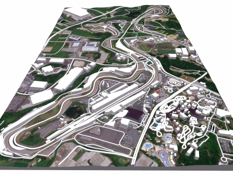 Suzuka Circuit Japan Model 3D